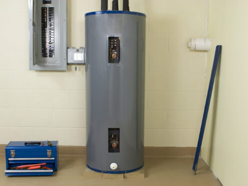 A water heater in a Glendale, AZ home